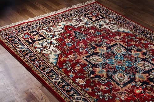 فروش قالی قدیمی قرمز  + قیمت خرید به صرفه